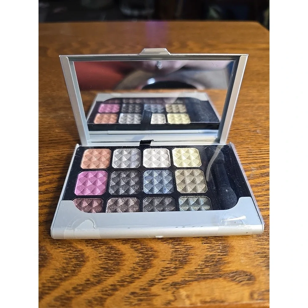 Profusion Eye Shadow‎ Palette 12 Shimmer Shades w/ Mirror 50336 Blue Card Case